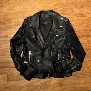 BLANKNYC faux leather moto jacket